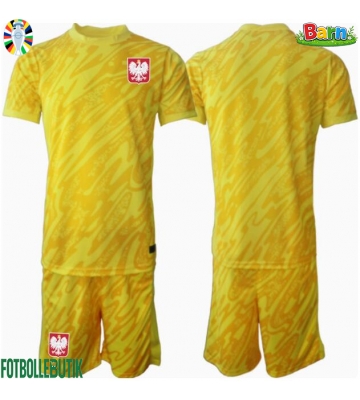 Polen Målvakt Hemmaställ Barn EM 2024 Kortärmad (+ Korta byxor)